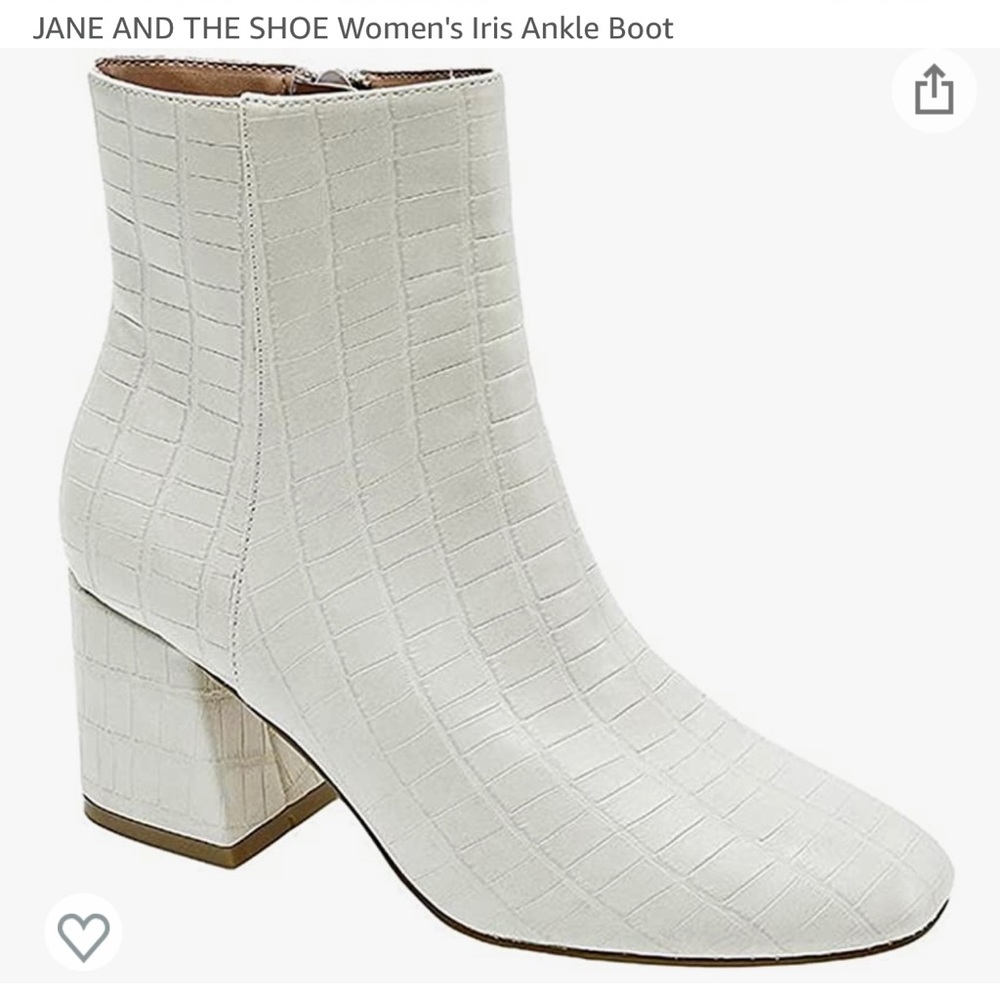 Jane and the shoe iris ankle boot women’s. Size 8. Brand new and never worn.